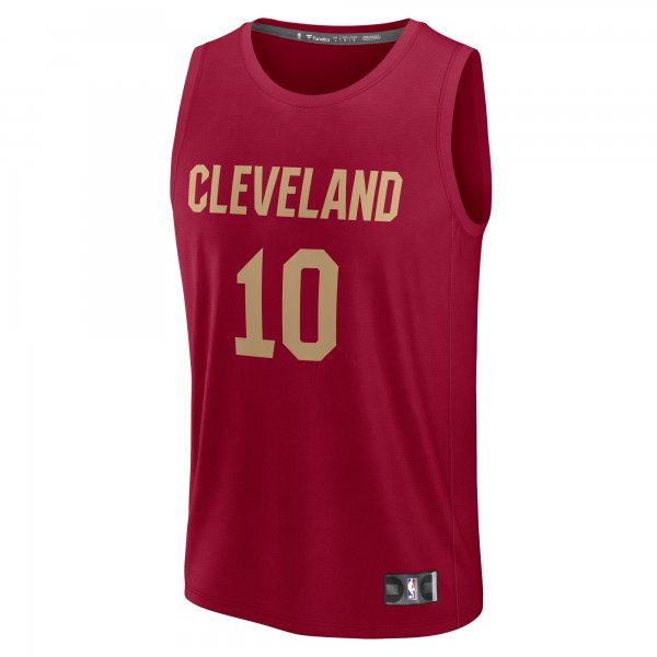 Men's Cleveland Cavaliers Darius Garland Fanatics Wine Fast Break Player Jersey - Icon Edition