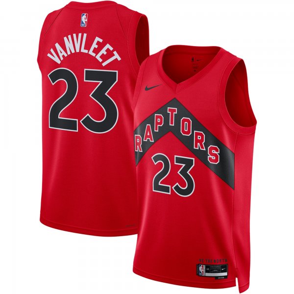 Unisex Toronto Raptors Fred VanVleet Nike Red Swingman Jersey - Icon Edition