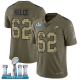 Men's Nike NFL Philadelphia Eagles #62 Jason Kelce Limited Olive/Camo 2017 Salute to Service Super Bowl LII Jersey