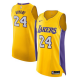 Nike Men's Los Angeles Lakers #24 Kobe Bryant Gold Icon Edition NBA Jersey