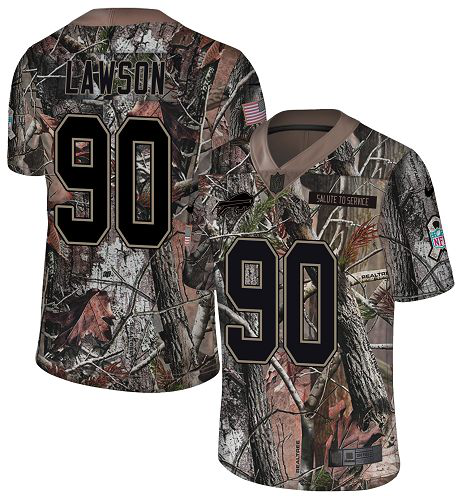 Nike Buffalo Bills #90 Shaq Lawson Camo Men's Stitched NFL Limited Rush Realtree Jersey