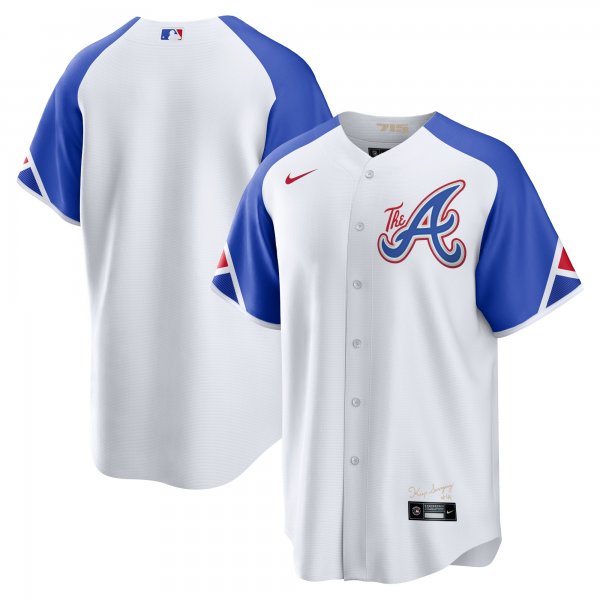 Men's Atlanta Braves  Nike White 2023 City Connect Replica Jersey