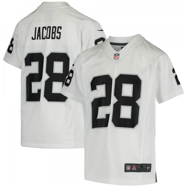 Youth Las Vegas Raiders Josh Jacobs Nike White Game Jersey