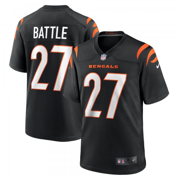 Men's Cincinnati Bengals Jordan Battle Nike  Black Team Game Jersey