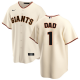 Men's San Francisco Giants Nike Cream Home #1 Dad MLB Jersey