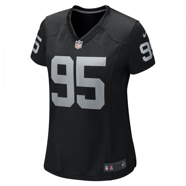 Women's Las Vegas Raiders John Jenkins Nike Black Game Jersey