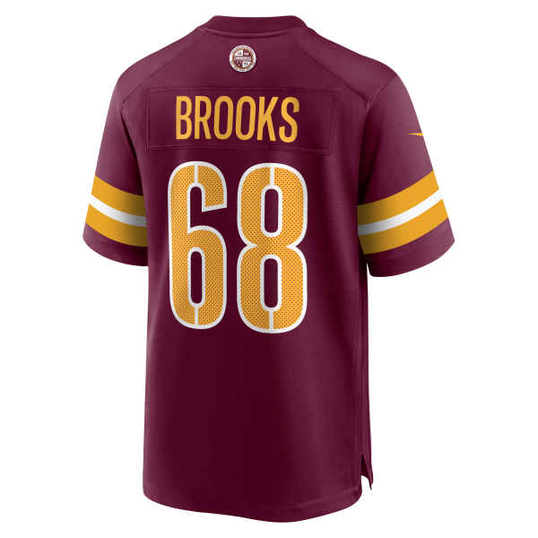 Men's Washington Commanders Curtis Brooks Nike Burgundy  Game Jersey