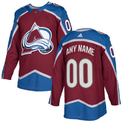 Men's Adidas Colorado Avalanche Burgundy Custom Jersey