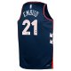 Youth Philadelphia 76ers Joel Embiid Nike Navy  Swingman Replica Jersey - City Edition