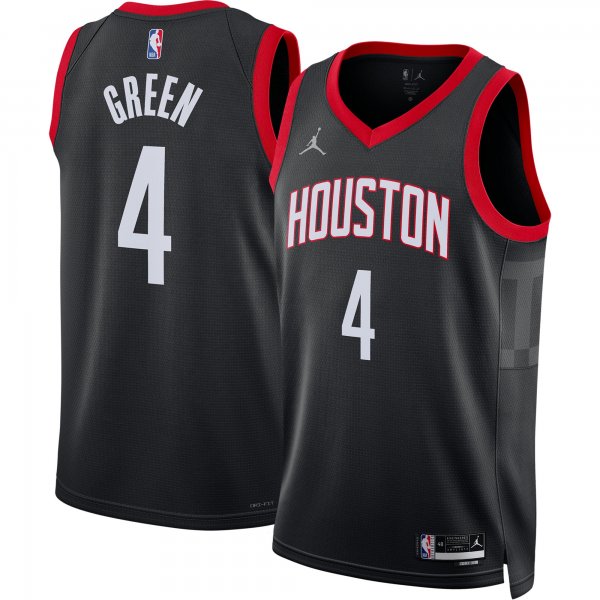 Unisex Houston Rockets Jalen Green Jordan Brand Black Swingman Jersey - Statement Edition