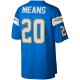 Men's Los Angeles Chargers Natrone Means Mitchell & Ness Powder Blue Legacy Replica Jersey