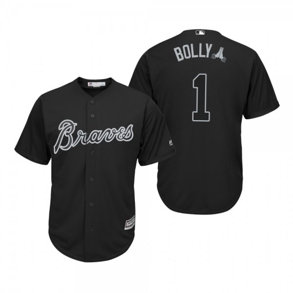 Atlanta Braves Ozzie Albies Bolly Black 2019 Players Weekend MLB Jersey