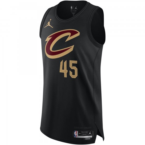 Men's Cleveland Cavaliers Donovan Mitchell Jordan Brand Black Player Jersey - Statement Edition