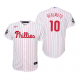 Youth Philadelphia Phillies J.T. Realmuto White 2022 World Series Cool Base Jersey