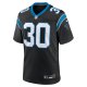 Men's Carolina Panthers Chuba Hubbard Nike Black Team Game Jersey