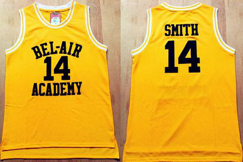 Bel-Air Academy #14 Smith Gold Stitched Basketball NBA Jersey