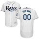 Tampa Bay Rays White Men's Customized Flex Base MLB Jersey