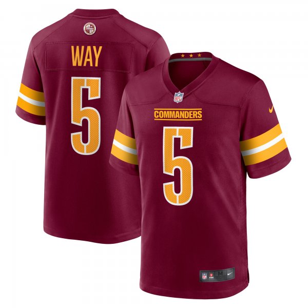 Men's Washington Commanders Tress Way Nike  Burgundy  Game Jersey