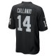 Men's Las Vegas Raiders Marquez Callaway Nike  Black Team Game Jersey