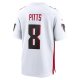 Men's Atlanta Falcons Kyle Pitts Nike White Game Player Jersey