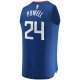 Youth LA Clippers Norman Powell Fanatics Royal Fast Break Replica Jersey - Icon Edition