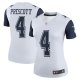 Women's Dallas Cowboys Dak Prescott Nike White Color Rush Legend Player Jersey