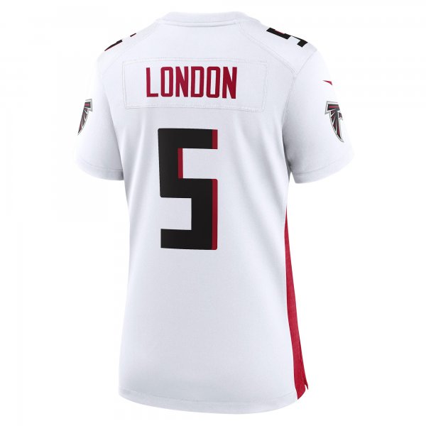 Women's Atlanta Falcons Drake London Nike White Away Game Player Jersey