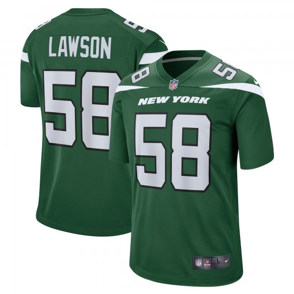 Men's New York Jets Carl Lawson Nike Gotham Green Game Jersey