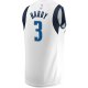 Men's Dallas Mavericks Jaden Hardy Fanatics White Fast Break Player Jersey - Association Edition