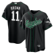 Men's Philadelphia Eagles #11 A.J. Brown Black Baseball Stitched Jersey