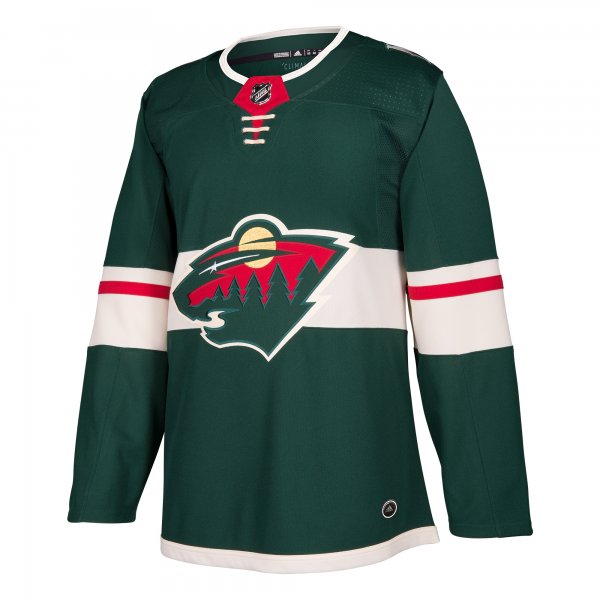 Men's Minnesota Wild adidas Green Home Blank Jersey