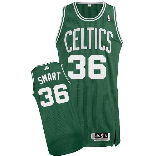 Men's Boston Celtics #36 Marcus Smart Revolution 30 Green Stitched NBA Jersey