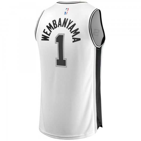 Youth San Antonio Spurs Victor Wembanyama Fanatics White Fast Break Player Jersey - Association Edition