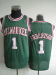 Men's Milwaukee Bucks #1 Oscar Robertson Green Throwback Stitched NBA Jersey