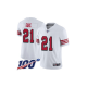 Men's Nike San Francisco 49ers #21 Frank Gore White 100th Season Rush Vapor Untouchable Jersey