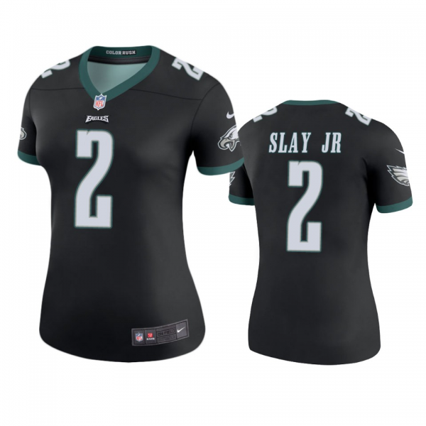 Nike Women's Philadelphia Eagles #2 Darius Slay Jr Color Rush Legend Black NFL jersey