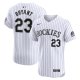 Men's Colorado Rockies Kris Bryant Nike White Home Elite Jersey