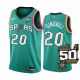 San Antonio Spurs Manu Ginobili #20 Teal 2022-23 City Edition 50th Anniversary Jersey