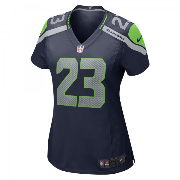 Women's Seattle Seahawks Artie Burns Nike College Navy  Game Jersey