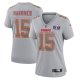 Women's Kansas City Chiefs Patrick Mahomes Nike Gray Super Bowl LVIII Atmosphere Fashion Game Jersey