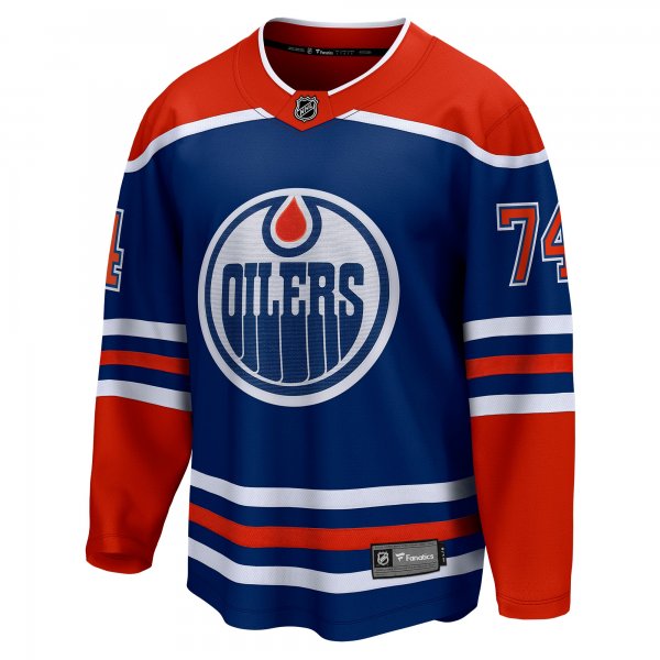 Men's Edmonton Oilers Stuart Skinner Fanatics Royal Home Breakaway Player Jersey