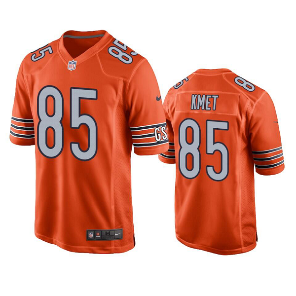 Men's Chicago Bears #85 Cole Kmet Orange Game NFL Jersey