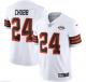 Men's Nike Cleveland Browns #24 Nick Chubb White NFL 1946 Collection Alternate Vapor Limited Jersey