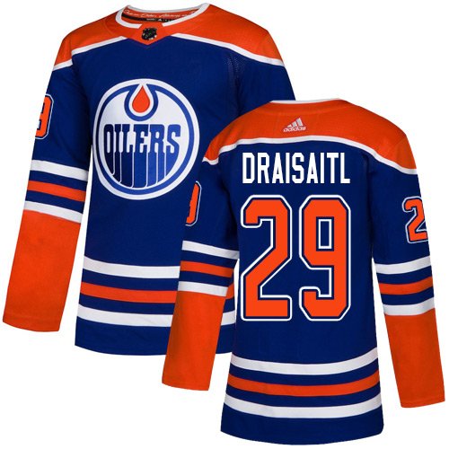 Adidas Edmonton Oilers #29 Leon Draisaitl Royal Alternate Stitched Youth NHL Jersey