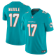 Men's Miami Dolphins #17 Jaylen Waddle Nike Aqua Vapor F.U.S.E. Limited NFL Jersey