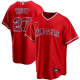 Men's Nike Los Angeles Angels #27 Mike Trout Red Alternate 2020 MLB Jersey