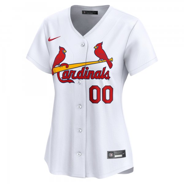 Women's St. Louis Cardinals Nike White Home Limited Custom Jersey