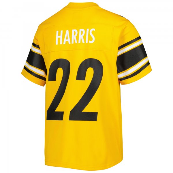 Youth Pittsburgh Steelers Najee Harris Nike Gold Inverted Game Jersey