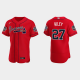 Men's Atlanta Braves #27 Austin Riley Red Alternate 2021 MLB All-Star Jersey