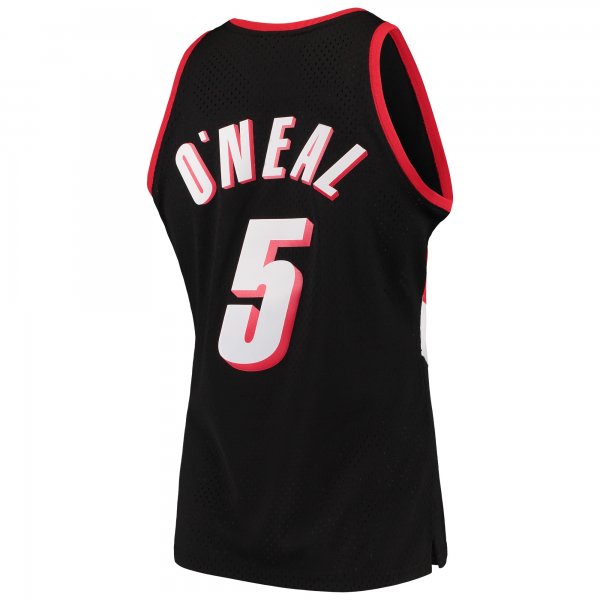 Men's Portland Trail Blazers Jermaine O'Neal Mitchell & Ness Black 1999/00 Hardwood Classics Swingman Jersey